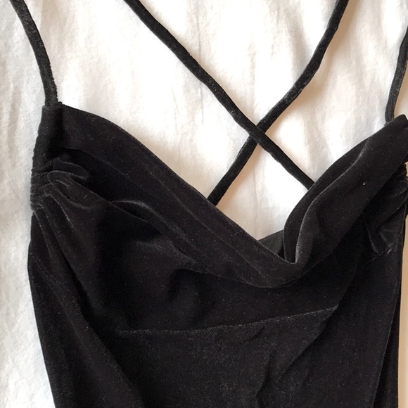 Bisou-Bisou Elegant & Sexy Velvet Long Dress - Picture 8 of 12